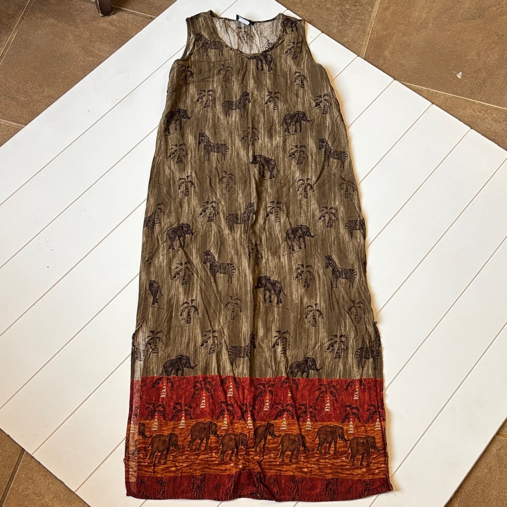 Caribou New York Jungle Maxi Dress! Medium